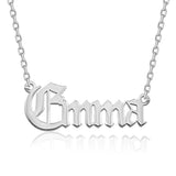 Custom Name Pendant – Old English Font
