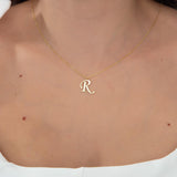 Custom Initial Letter Necklace For Women