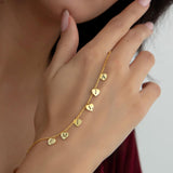 Personalized Heart Charm Bracelet with Initials