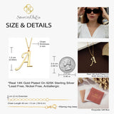 Custom Initial Letter Necklace For Women