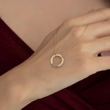 Personalized Multi Name Circle Necklace