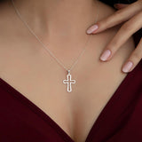 Elegant Cross Pendant Necklace