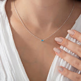 Baguette Birthstone Bar Necklace - Family Birthstone Necklace