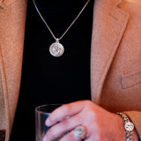 Silver Saint Christopher Necklace, St Christopher Pendants, Catholic Religious Jewelry, Birthday Gifts For Men, Unique Gift For Father's Day