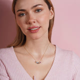 Custom Teardrop Birthstone Necklace