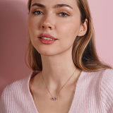 Custom Teardrop Birthstone Necklace