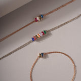 Marquise Shaped Birthstone Bracelet