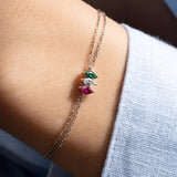 Marquise Shaped Birthstone Bracelet