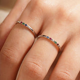 Dainty Stackable Birthstone Ring