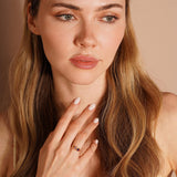 Marquise Shaped Birthstone Ring