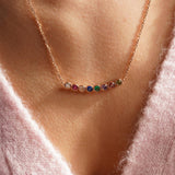 Family Birthstone Necklace For Women