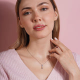 Personalized Princess Shaped Birthstone Necklace