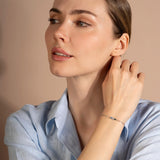 Personalized Baguette Birthstone Bracelet