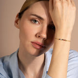 Personalized Baguette Birthstone Bracelet