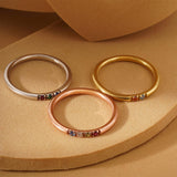 Dainty Stackable Birthstone Ring