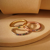 Dainty Stackable Birthstone Ring