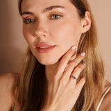 Marquise Shaped Birthstone Ring