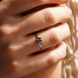 Marquise Shaped Birthstone Ring