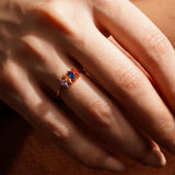 Marquise Shaped Birthstone Ring